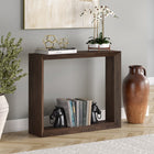Hudson&Canal - Console Osmond 91 cm de largeur - Brun aulne-Finition en brun aulne aspect bois