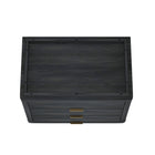 Manhattan Comfort - Ensemble de 2 tables de chevet modernes Evelyn 32" à 3 tiroirs - Gris charbon-Garantie limitée du fabricant de 30 jours