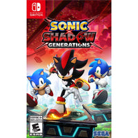 Sonic X Shadow Générations pour Switch-Sonic moderne et Sonic classique unissent leurs forces pour vaincre le Dr. Eggman et le mangeur de temps afin de rétablir leur ligne temporelle normale.