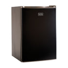 BLACK+DECKER - 3,2 pi³ Mini-frigo autonome avec congélateur, noir-Caractéristiques pratiques : la porte réversible et les pieds de nivellement réglables garantissent un placement flexible qui est parfait comme réfrigérateur de chambre, petit réfrigérateur pour le bureau, réfrigérateur de dortoir ou mini-réfrigérateur compact