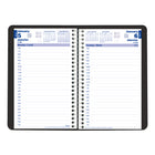 Blueline - 2026 Agenda quotidien Impression monochrome économique - 8 po x 5 po - Noir - Bilingue-Reliure spirale avec couverture souple en poly 