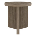 Hudson&Canal - Table d'appoint ron Holm 22" L - Chêne gris vieilli-La table est fabriquée à partir de matériaux MDF de haute qualité et durables
