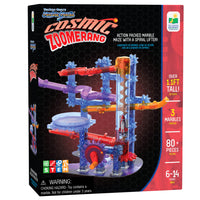 University Games - The Learning Journey Techno Gears: Marble Mania: Cosmic Zoomerang - Jouet de Contruction STEM - Jouet de Construction Motorisé - Jouet de Construction avec Engrenages-Soutient l'éducation STEM