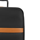 Bugatti - Valise de cabine à coque souple  20po de la collection Cannes - Noir-Poignée télescopique avec système de verrouillage à plusieurs niveaux