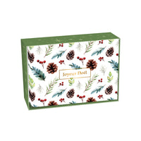 Pierre Belvedere - 2025 Cartes de Noël - Joyeux Noël - Français - Paquet de 20-Cartes et enveloppes de haute qualité pour la saison des fêtes