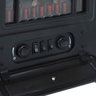 HOMCOM - Foyer électrique portatif sur pied 16 po, 750/1500 W, noir-Couleur : noir  