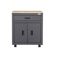 Cat - Armoire de base à 1 tiroir et 2 portes prête à assembler de 28 po-Deux zones de rangement : Tiroir supérieur pour petits outils, armoire inférieure pour articles plus volumineux.