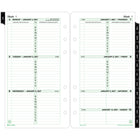 Day–Timer – Recharge d’agenda hebdomadaire original 2027 format portable – 6 3/4 po x 3 3/4 po – anglais-Les bordures vertes douces Day-Timer rendent ces recharges proprement aptes pour le milieu des affaires, mais agreables à l'oeil