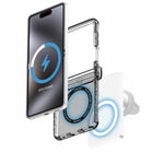 ITSKINS - Étui Hybrid_R Hinge Clear avec Magnets pour Samsung Galaxy Z Flip8 - Fumée-Fabriqué à partir de matériaux 100% recyclés
