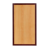 Flash Furniture – Dessus de table en résine de 24 x 30 à deux tons, cerisier et acajou (TP2TONE2430)-Ensemble de 2 dessus de table de restaurant