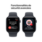 Apple - Watch SE 3 - 40 mm - GPS - Boîtier en aluminum Minuit avec Bracelet Sport Minuit - M / G-Même si vos enfants n’ont pas d’iPhone, vous pouvez leur configurer une Apple Watch10. Vos jeunes peuvent ainsi passer des appels, texter et partager leur localisation