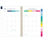 AT-A-GLANCE - Agenda hebdomadaire/mensuel personnalisable Emily Ley Bluebonnets 2025 - 8 1/2 po H x 5 3/8 po l - Bleu - Bilingue-Un mois sur deux pages comprenant des blocs quotidiens non lignés, une section de tâches lignée, un « conseil de simplicité » pour vous aider à planifier et des onglets pour une navigation facile
