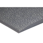 Edgewood - Airsoft Plus Craquelé Tapis Anti-Fatigue Léger - 3 pi l x 5 pi L x 5/8 po P - Gris-Vinyle PVC Mousse