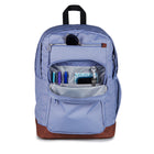JanSport - Sac À Dos Étudiant Cool - Lavande Cendrée-Poche utilitaire avant avec organisateur