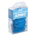 JAM Paper - Trombones géants colourés - grands trombones de 5 cm - bleu ciel - paquet de 75-Taille : 2 pouces (grand/jumbo) | Gardez vos piles de papier organisées avec des trombones de couleur