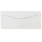 Jam Paper - Enveloppes à fenêtre n° 10 Business, 4 1/8 po H x 9 1/2 po l, Blanc, Paquet de 100-Parfait pour le courrier professionnel, l'organisation, les factures, les chèques, les cartes, les dépôts, les invitations ou toute autre annonce !