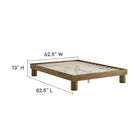 Modway - Runa Bois Lit plateforme Queen, Chêne français-8