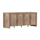 Manhattan Comfort - Buffet contemporain Corin 60" à 4 portes - Marron-Étagères intérieures réglables – Des solutions de rangement flexibles vous permettent d’adapter l’espace pour des objets plus volumineux ou une organisation soigneusement segmentée