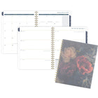 Cambridge - Agenda hebdomadaire/mensuel jardin de minuit 2026 - 11 po H x 8 1/2 po l - multicoloure - bilingue-Reliure à double spirale