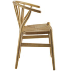 Modway - Flourish Fuseau Fauteuil d’appoint de salle à manger Ensemble de 2 - Naturel-Capacité de poids de la chaise : 286 lb