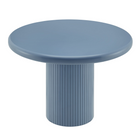 Modway - Belmonte 45 pouces Bois laqué Table à manger ronde à piédestal - Bleu d'eau calme-Table ronde à manger