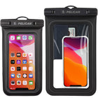 Pelican - Marine Pochette XL Flottante Etanche - Noir furtif-La fenêtre transparente vous permet d'utiliser votre téléphone à l'intérieur de la pochette
