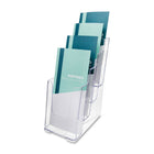 Présentoir DocuHolder - 4 compartiments - transparent - format dépliant (77701)-Permet d'afficher simultanément une variété de documents