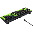 Havit - filaire rétro-éclairage RVB mécanique bleu commutateurs clavier de jeu-Ergonomique et pratique : 104 touches avec une interface USB, offrant une connexion fiable et une expérience de frappe confortable