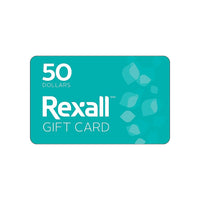 Carte-cadeau Rexall de 50 $-Cette carte-cadeau est échangeable contre des marchandises dans tous les magasins Rexall et Rexall Pharma Plus participants au Canada.