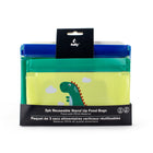 Sully - Ensemble de 3 sacs à collation PEVA -Dino-Ensemble de 3 tailles : 2 formats moyens – 20,5 x 14,8 x 5,7 cm, 1 petit format – 19 x 11 x 5,7 cm1 Petit - 19 x 11 x 5.7cm 