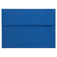 JAM Paper Enveloppes format livret à fermeture gommée, 5 1/4 x 7 1/4 po, bleu présidentiel, paq./100-Bleu présidentiel