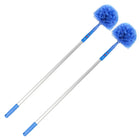 Gritt Commercial - Brosse chasse-toiles avec manche télescopique de 6 pi - Lot de 2-Idéale pour atteindre facilement les coins et les espaces étroits