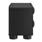 Modway - Sonnet 2 tiroirs Table de chevet, Noir-Glissements au pied sans marquer