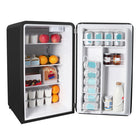 Magic Chef - Mini-réfrigérateur rétro noir de 3,2 pi³ sans congélateur-3 étagères en verre amovibles permettent de ranger une grande variété d'aliments et de boissons