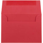 JAM Paper - Enveloppes d'invitation colorées A1 - 4 barres - 3 5/8 x 5 1/8 - rouge recyclé - Paquet de 100-Ces enveloppes sont parfaites pour envoyer des invitations, des cartes de voeux, des RSVP, des cartes de remerciement, des cadeaux d'anniversaire, des remises de diplômes, des vacances et plus encore