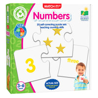 University Games - The Learning Journey Match It: Numbers - Puzzle De Reconnaissance Des Chiffres Pour Enfants - Puzzle De Préapprentissage Des Mathématiques - Puzzle d’Apprentissage Des Nombres Pour Enfants-Développe les premières compétences en mathématiques