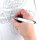 Pentel - Floatune Stylo à Bille Amélioré - Pointe 0,5mm - Encre Noire - Paque de 2-Doté d'une poignée texturée pour un meilleur contrôle lors de l'écriture pendant une longue période