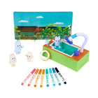 Crayola - Ensemble piscine et plaisir Bluey Scribble Scrubbie Crayola, 4 unités-Conseil pratique : nous vous recommandons d'utiliser uniquement les marqueurs ultra-propres crayola pour colorier les figurines scribble scrubbie.