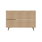 Manhattan Comfort - Buffet Bradley 53,54 po style Mid-Century Modern - Blanc-Garantie limitée du fabricant de 30 jours