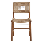 Modway - Ensemble de 2 chaises de salle à manger tressées Tindra - Noyer-8