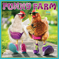 BrownTrout - 2026 Avanti Funny Farm Officiel Calendrier mural Suspendu Mensuel - 30,5 cm l x 61 cm H - Anglais-Photographie - Chaque mois, découvrez de superbes photographies ou œuvres d'art en couleur
