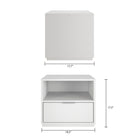 Nexera - Table de chevet Hunter, Blanc-6