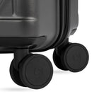 Swiss Gear - Grande valise pivotante 84 po - gris foncé -Pieds latéraux pour un emballage et un déballage pratiques en position verticale