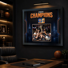 Frameworth - Cadre photoglass des New York Knicks trophée d’équipe des champions 2026 - 22 po l x 18 po H - noir-7