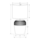 Monarch Specialties - Luminaire - 17 po H Lampe De Table - Céramique Beige - Abat-Jour Ivoire / Crème - Contemporain-Avec une garantie limitée de 2 ans contre tout défaut, vous pouvez faire confiance à la qualité et à la durabilité de cette option d'éclairage à la mode