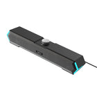 Havit - RGB LED éclairage ordinateur filaire haut-parleur e-sports barre de son-Connectivité polyvalente : prend en charge les entrées AUX et LED, avec prise USB 5 V et 3,5 mm pour une compatibilité flexible avec les appareils