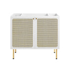 Modway - Chaucer 36" Armoire de toilette de salle de bain (lavabo non inclus) - Blanc-9