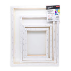 Mont Marte - toiles tendues Discovery à formats assortis - Blanc - Paquet de 4-Chaque toile est en toile de coton de 280 g/m² avec triple apprêt, vous permettant de commencer à peindre immédiatement