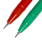 General Supply Goods + Co - Stylos gel noir avec chapeaux d’hiver - 0,5 mm - Paquet de 4-Pointe très fine de 0,5 mm