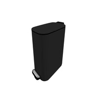 Modern Homes - Poubelle étroite à pédale 6 L - noir mat-Format étroit 6 L pour espaces restreints